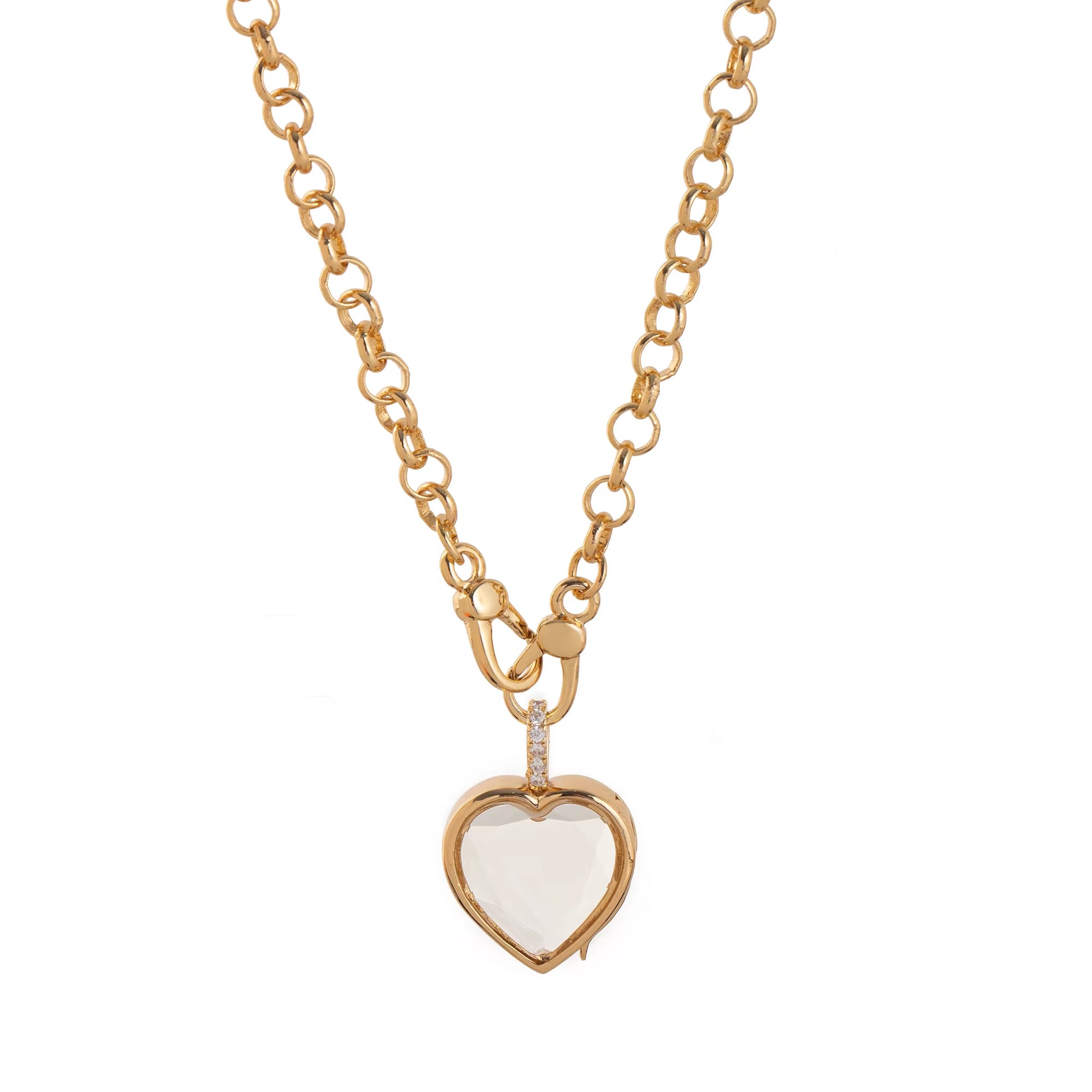 Heart of the Ocean Can Be Opened Necklace, Water Droplet Pendant, Niche Cute Small Object, Collarbone Chain, Color Preservation