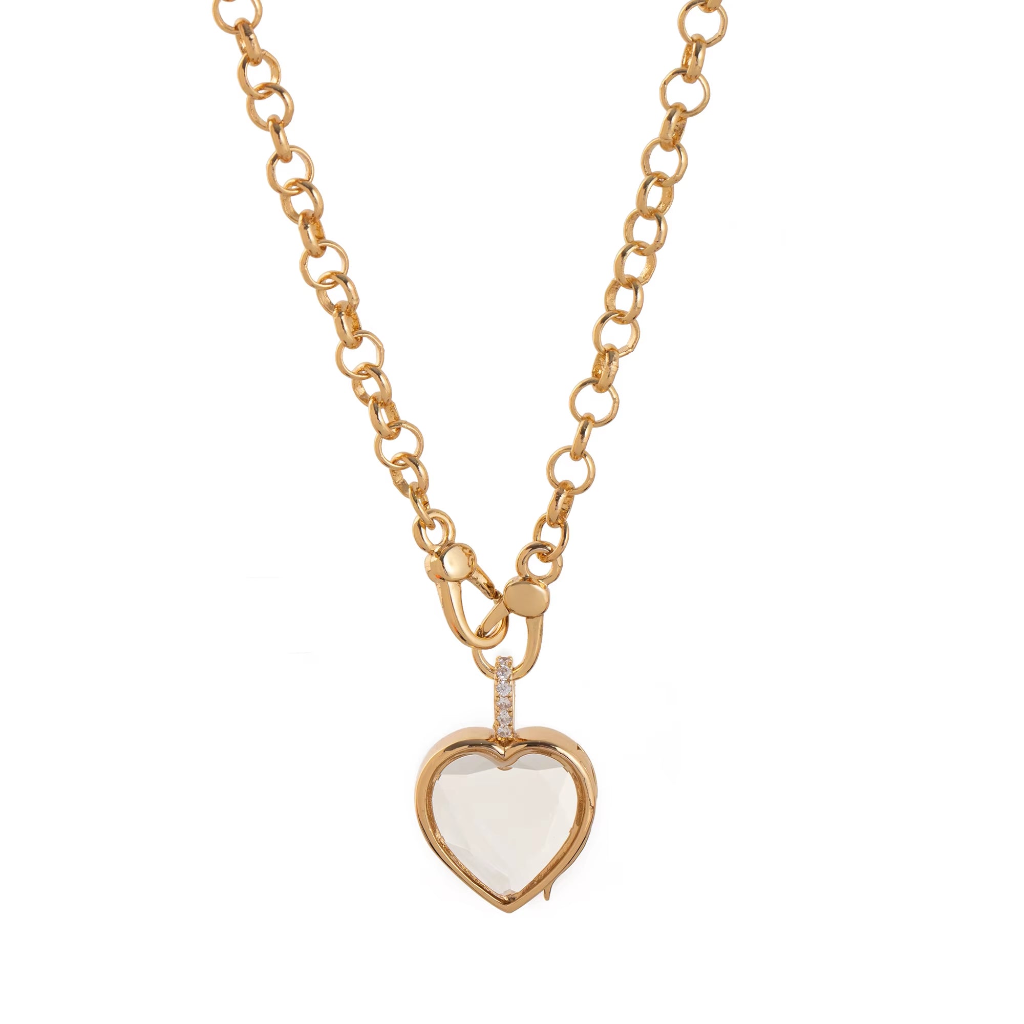 Heart of the Ocean Can Be Opened Necklace, Water Droplet Pendant, Niche Cute Small Object, Collarbone Chain, Color Preservation