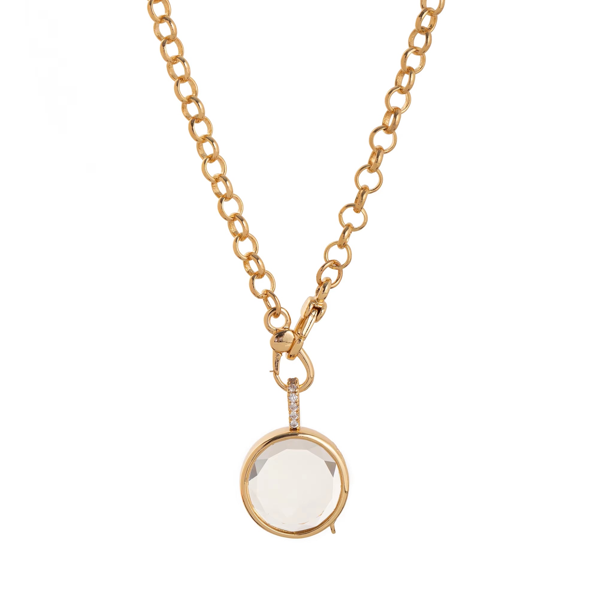 Heart of the Ocean Can Be Opened Necklace, Water Droplet Pendant, Niche Cute Small Object, Collarbone Chain, Color Preservation