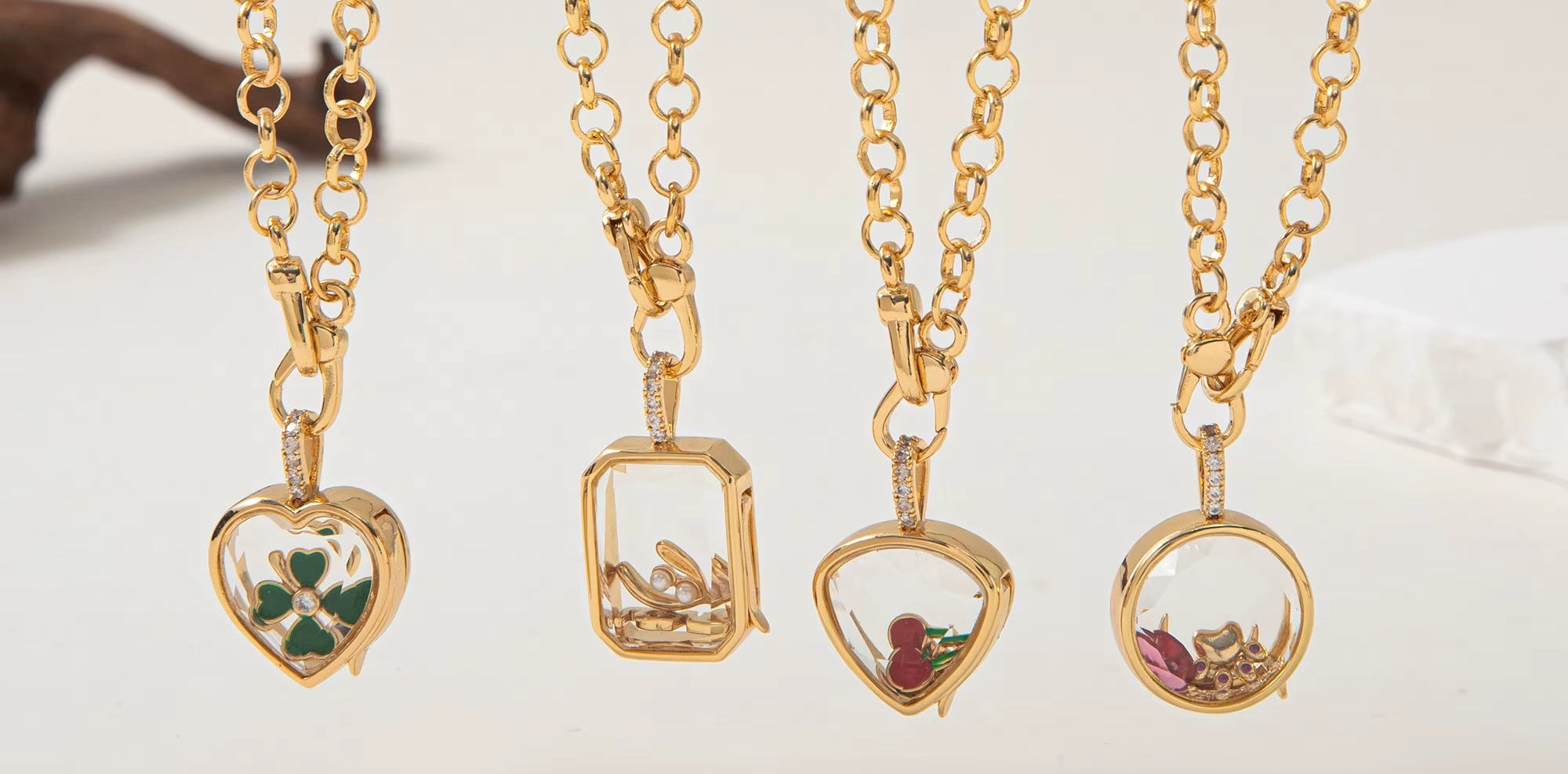 Heart of the Ocean Can Be Opened Necklace, Water Droplet Pendant, Niche Cute Small Object, Collarbone Chain, Color Preservation